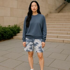 Como Blu | Wild Wind Lounge Short Set Size Large